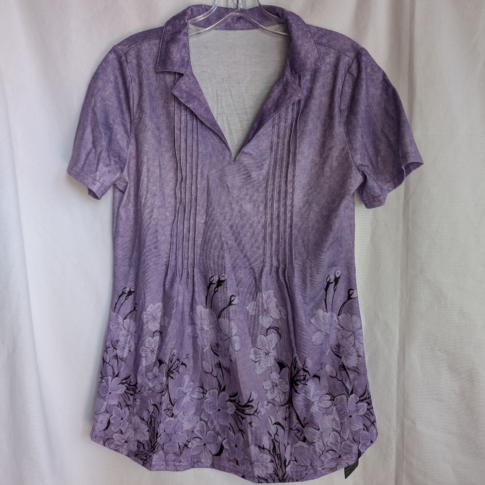 Kistore Floral Purple Women's Top